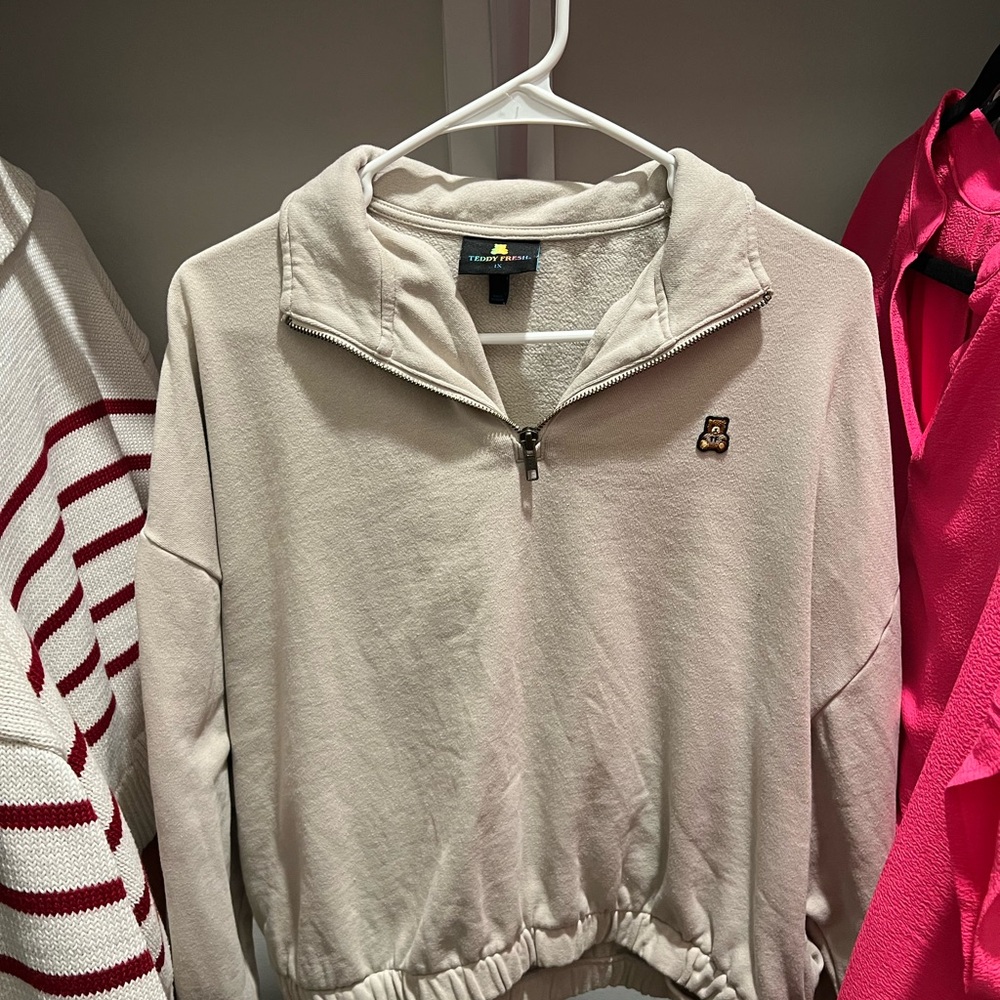 Teddy Fresh Light Beige Sweater 1X